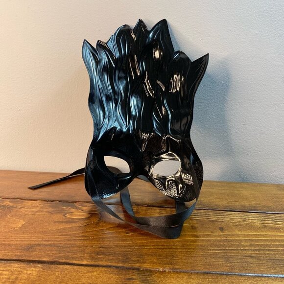 Cirque Du Soleil Mask Varekai Rainbow Flame Multi-Color Feathers - Picture 2 of 5